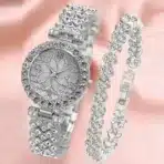 Design Stone Quartz Watch & Bracelet